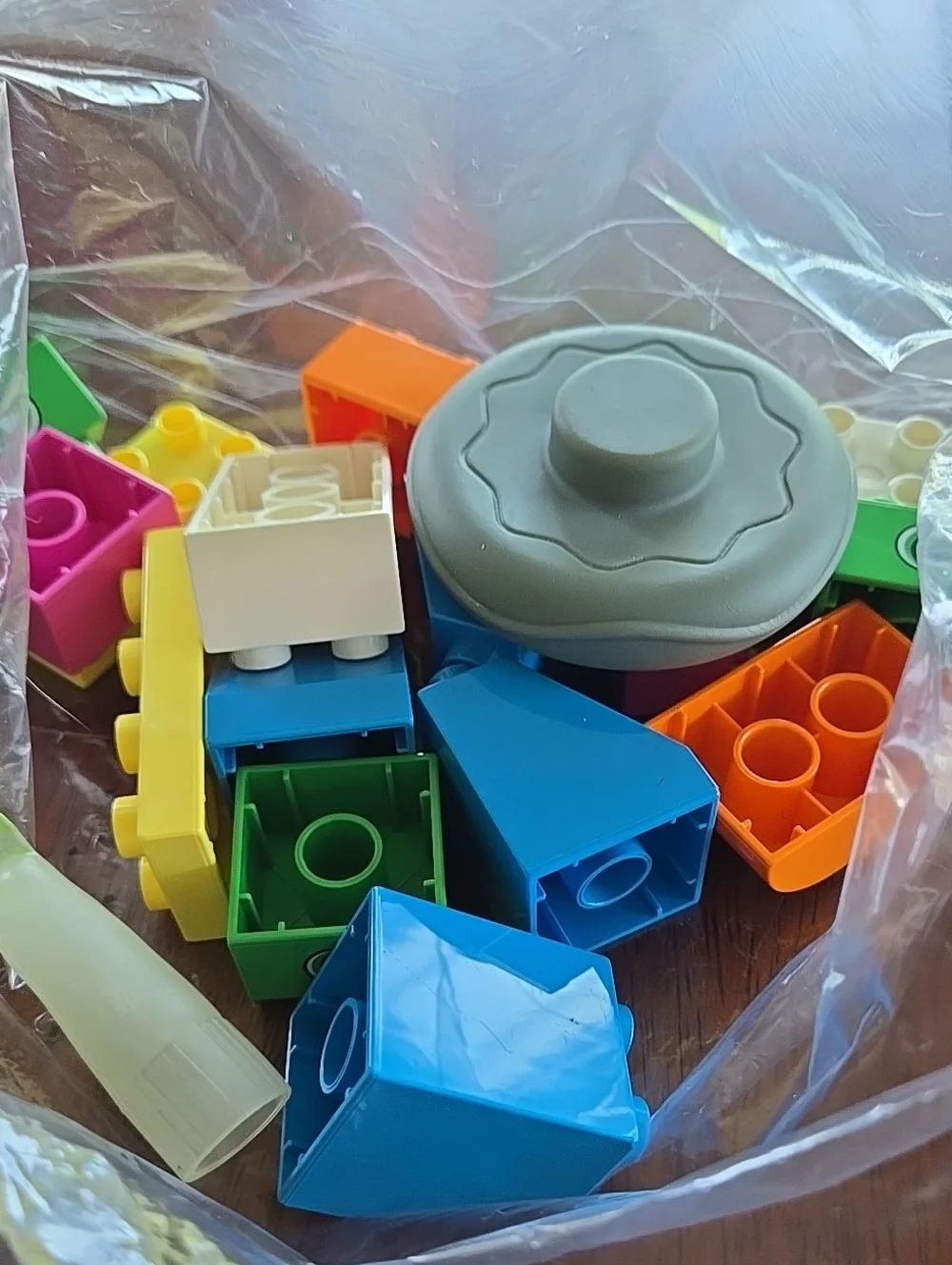 Building Blocks Kids Set Blue Green, Yellow, Pink, Orange Lego Duplo Mix